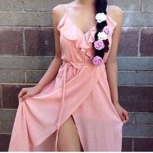 Pink maxi dress